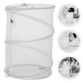 thumbnail image 4 of Cesta de lavandería plegable de malla con cierre de cordón, organizador de ropa plegable portátil con asas, cesta de ropa ligera y transpirable., 4 of 7