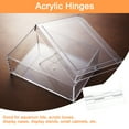 thumbnail image 4 of Uxcell 20Pack 30x35mm Acrylic Hinges Clear Folding Hinge Transparent Hardware Hinge, 4 of 5