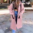 thumbnail image 4 of VBVC Women's Oversized Long Zip Up Hoodie , Drawstring Hooded Jacket For Women , Ladies' Casual Fall Winter Outerwear with Pockets, Pink , S-3XL, 4 of 8