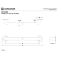 thumbnail image 2 of Kingston Brass GB1432ES Made To Match 32-Inch x 1-1/4-Inch O.D. Stainless Steel Grab Bar in Brushed, 2 of 5