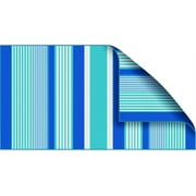 MAINSTAYS BLUE STRIPE PERSONAL BEACH MAT