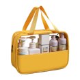 thumbnail image 1 of Bolso cosmético transparente del lavado, de gran capacidad, impermeable y simple, hecho del PVC y de la PU, 1 of 5