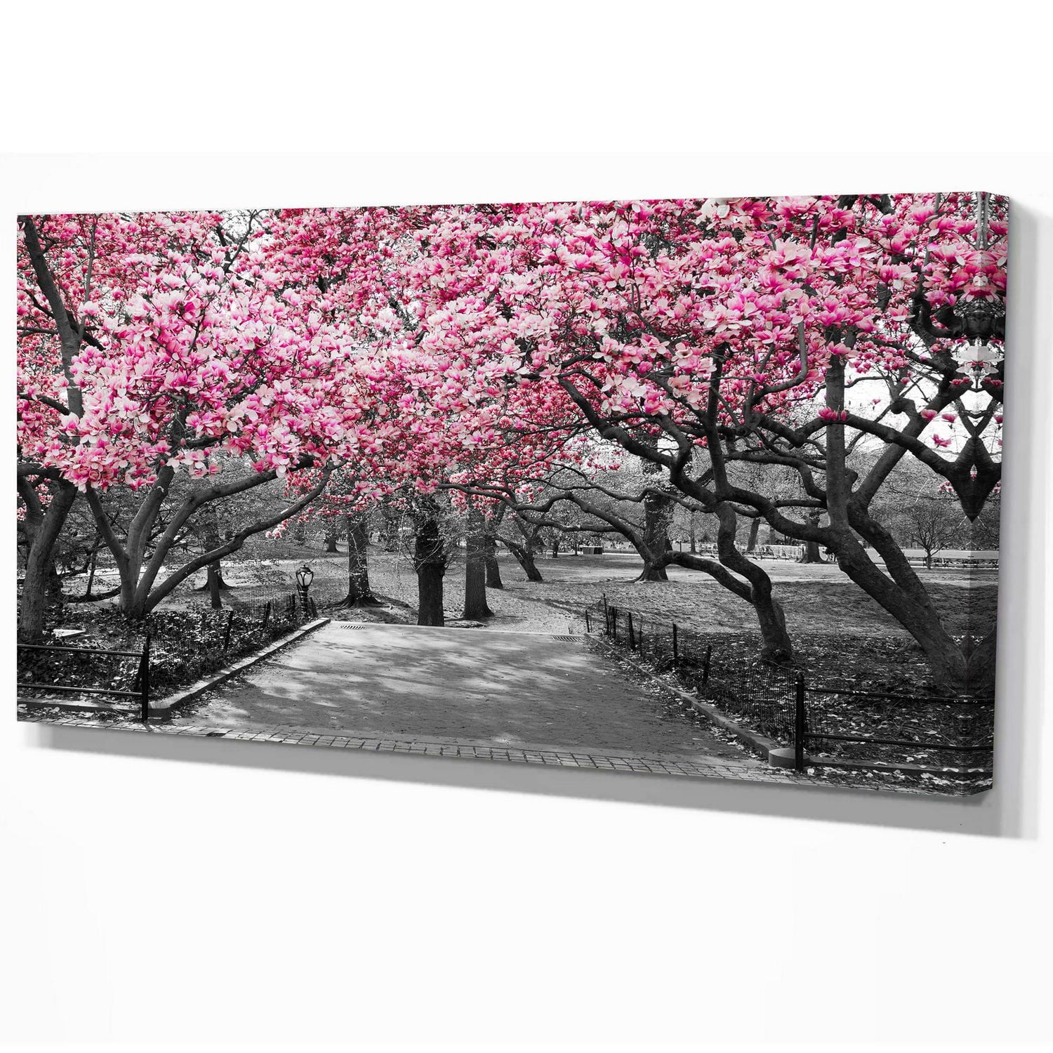 Designart Cherry Blossoms Canvas Wall Art