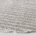 thumbnail image 3 of SAFAVIEH Tahoe Candyce Solid Shag Area Rug, Grey, 6'7" x 6'7" Round, 3 of 8