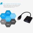 thumbnail image 3 of Adaptador HDMI a VGA Cable de audio y video convertidor macho a hembra para proyector PC Ehuebsd Para estrenar, 3 of 9
