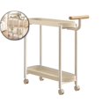 thumbnail image 1 of Dvruxg Chariots Roulants avec Roues, Chariot Roulant pour Petits Espaces, Tables d'Appoint avec Chariot de Rangement à 2 Niveaux, Table d'Appoint pour Meubles de Petit Espace, Chambre, Salon, Bureau, Cuisine, 1 of 5