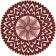 thumbnail image 1 of Ahgly Company Machine Washable Indoor Round Transitional Saffron Red Area Rugs, 7' Round, 1 of 7