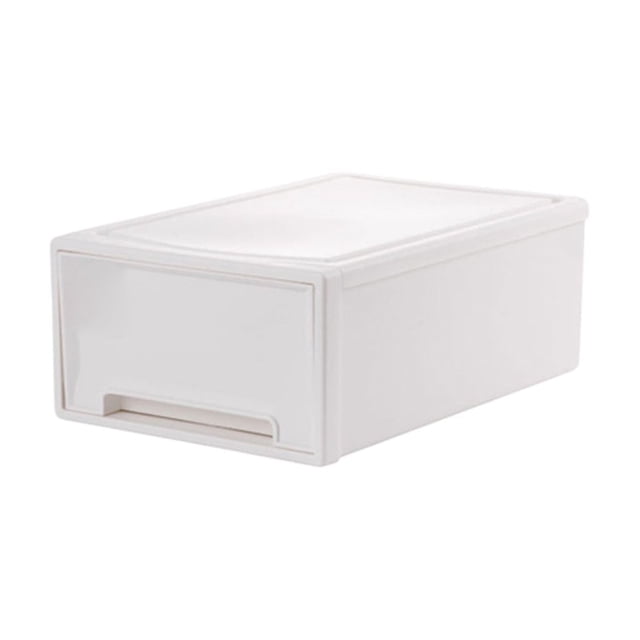 bbymog Organizer Desktop Storage Drawer Organizer Lingerie Storage Boxes Stationery Storage Boxes M White-1 Free. Size