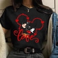 thumbnail image 1 of Valentine's Day Gift Disney Mickey Mouse Women's Crewneck High-Quality Casual 100% Cotton T-shirt Free Shipping2XL Gao Jinjia LED, 1 of 2
