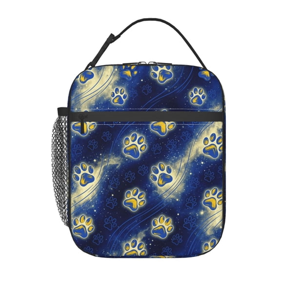 Dog Paw Lunch Box For Women Men, Insulated Lunch Tote, Portable Reusable Lunch Bag For Office Work, Thermal Cooler Box