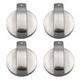 thumbnail image 1 of EcoNesxp Silver stove replacement knobs for kitchen stoves gas stoves and various ovens 4 Stove Replacement Knobs mm Universal Cookware Replacement Knobs, 1 of 5