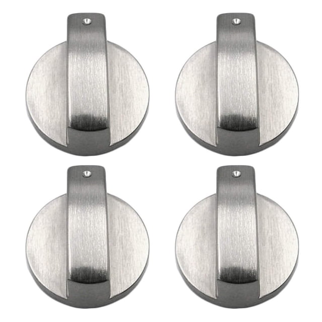 EcoNesxp Silver stove replacement knobs for kitchen stoves gas stoves and various ovens 4 Stove Replacement Knobs mm Universal Cookware Replacement Knobs