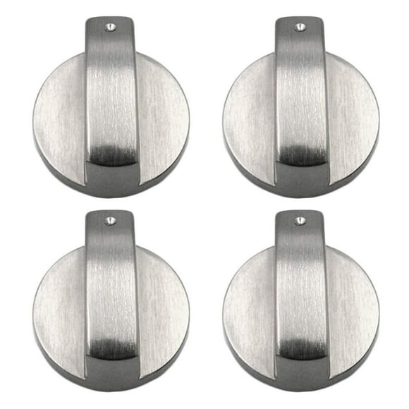 EcoNesxp Silver stove replacement knobs for kitchen stoves gas stoves and various ovens 4 Stove Replacement Knobs mm Universal Cookware Replacement Knobs