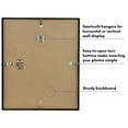 thumbnail image 3 of Americanflat 11x13 Picture Frame with Shatter-Resistant Glass Streamline Collection Thin Border Wall - Black, 3 of 8