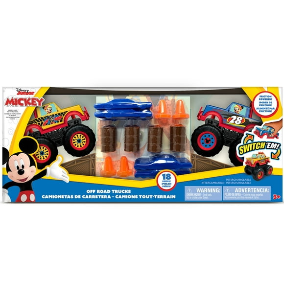 Disney Junior Mickey 18 Pc Tout-Terrain Monster Truck Playset