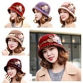 thumbnail image 2 of lanema Autumn Travel Crochet Bucket Hat Ladies Commute Camping Taking Photo Fisherman Hat with Flower Pattern for Girlfriend, 2 of 20