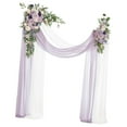 thumbnail image 4 of Kit de arco de flores artificiales para boda, guirnalda de rosas falsas, fondo floral Púrpura, 4 of 9