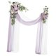 thumbnail image 4 of Arco de boda con kit floral, decoración de corona de rosas, guirnalda de flores artificiales para eventos Púrpura, 4 of 9