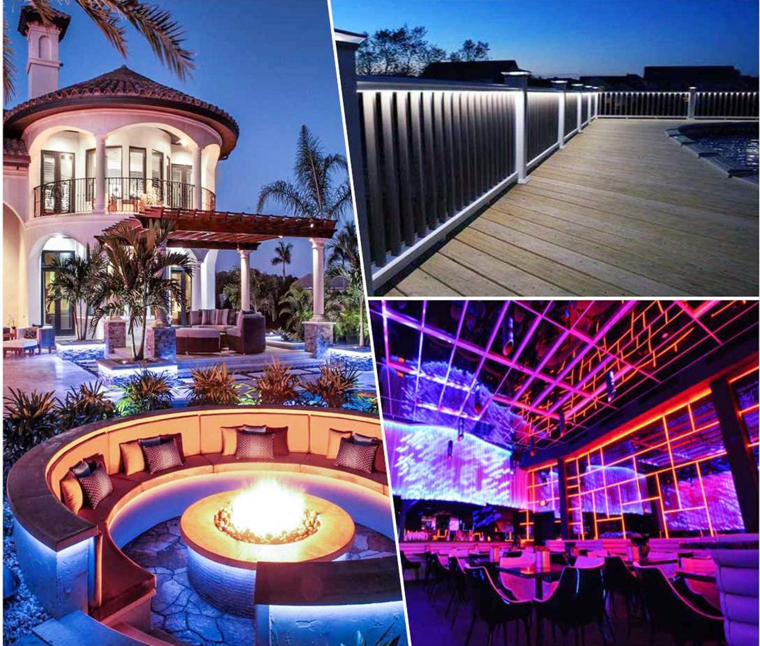 Brillihood 50ft/15m LED RGB Neon Rope Light, 120V (150ft Max) Linkable Light Strip, IP67 Waterproof, Multicolor Neon Strip Lighting with RF Remote Controller for Indoor Outdoor Ambient Decoration