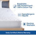 thumbnail image 3 of Sealy Surmatelas de Luxe en Coton, Grand, 3 of 4