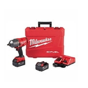 Milwaukee M18 FUEL 18-Volt Lithium-Ion Brushless Cordless 1/2 in. Impact Wrench with Friction Ring Kit With Two 5.0 Ah Batteries