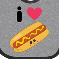 thumbnail image 4 of Inktastic I Love Hot Dogs Boys or Girls Baby Bib, 4 of 4