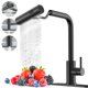 thumbnail image 1 of Grifo de cocina AVSIILE negro mate con pulverizador desplegable, 1 of 9