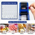 thumbnail image 7 of MX-5500 8 Digits Price Tag Gun with 5000 Sticker Labels and 3 Ink Refill, Label Maker Pricing Gun Kit Numerical Tag Gun (Blue), 7 of 7