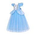 thumbnail image 5 of Vestido de princesa de Disney para niñas, traje de Cenicienta de Halloween con lazo de lentejuelas, traje de fiesta de cumpleaños, vestido de baile elegante de 2 a 10T, 5 of 5