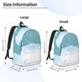 thumbnail image 4 of Balery Bathtub with Soap Bubbles Vintage Canvas Backpack for Men and Women - Large Capacity, Durable Travel Laptop Bag for School, Work, Hiking, and Outdoor Activities, 4 of 7