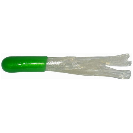 Big Bite Baits 1 1/2 inch Crappie Tube (Green/Pearl 100 pack)
