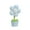 Blue, variant on XYKA Mini Flower Night Light Cute Atmosphere Bedside Lamp Creative Desktop Decoration with Portable Reading Table Lamp for Kids Children Girls Bedroom