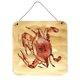 thumbnail image 1 of "Caroline's Treasures 8154DS66 Crab Aluminio Metal Impresiones para colgar en la pared o en la puerta, 6 x 6", Multicolor " Caroline's Treasures 8154DS66, 1 of 1
