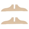 thumbnail image 4 of 2 Pcs Support d'Écran de Confidentialité en Bois Kaki Rectangulaire Accessoire de Maison, 4 of 9