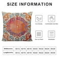 thumbnail image 5 of COMIO  Burnt Orange Blue Boho Pillow Covers, Ethnic Design Decorative Throw Pillows Carpet Pattern Farmhouse Cushion Pillow Covers for Sofa Couch Outdoor Decor, 5 of 5