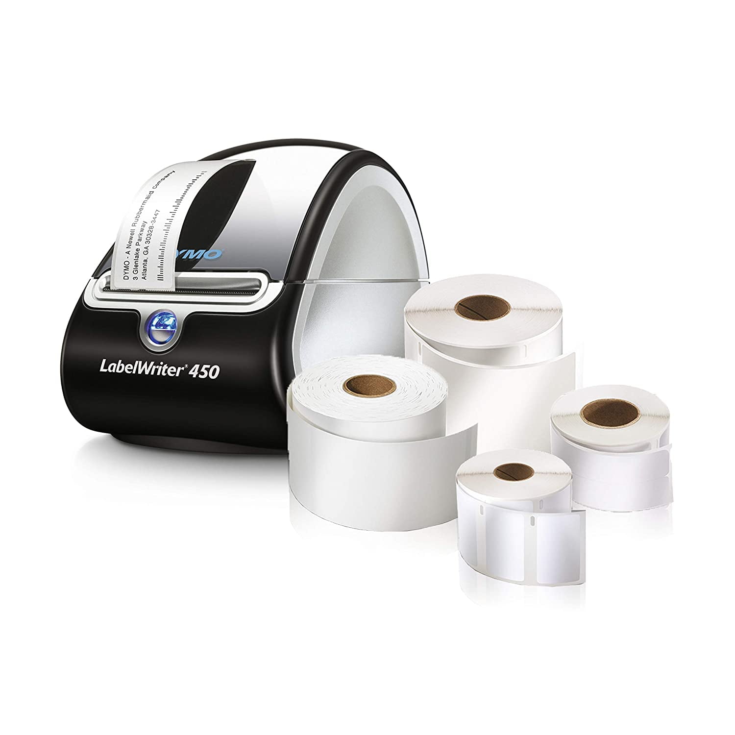 DYMO LabelWriter 450 Super Bundle - FREE Label Printer with 4 rolls of Shipping, File Folder and ...