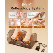 BOKYAN Shiatsu Foot Massager, Foot Spa with Heat for Comfort and Relief, Gift, Black