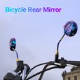 thumbnail image 4 of Trayknick 1 Pair Rearview Mirror Long-lasting Exquisite Workmanship Potable Universal Motorcycle Titanium Rearview Mirror for Scooter, 4 of 13