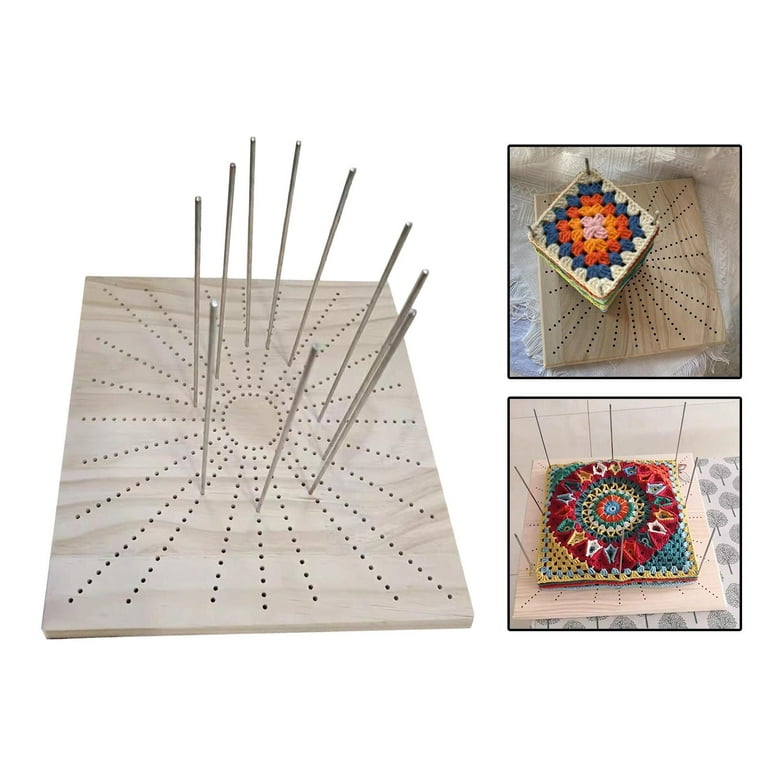 Blocking Mat Crochet Blocking Board with 10 Pegs Premium Blocking