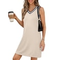 thumbnail image 1 of Vestido EVALESS Fashion Summer 2026 con cuello en V sin mangas para mujer, 1 of 5