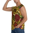 thumbnail image 3 of Lsque Sunflower Print Men's Cotton Blend Sleeveless Muscle Shirts (S-3XL)- Moisture Wicking, Odor Protection, UPF 30+,Large, 3 of 8