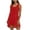 Red, variant on Women's Sleeveless Round Neck Swing Dress, Simple & Versatile