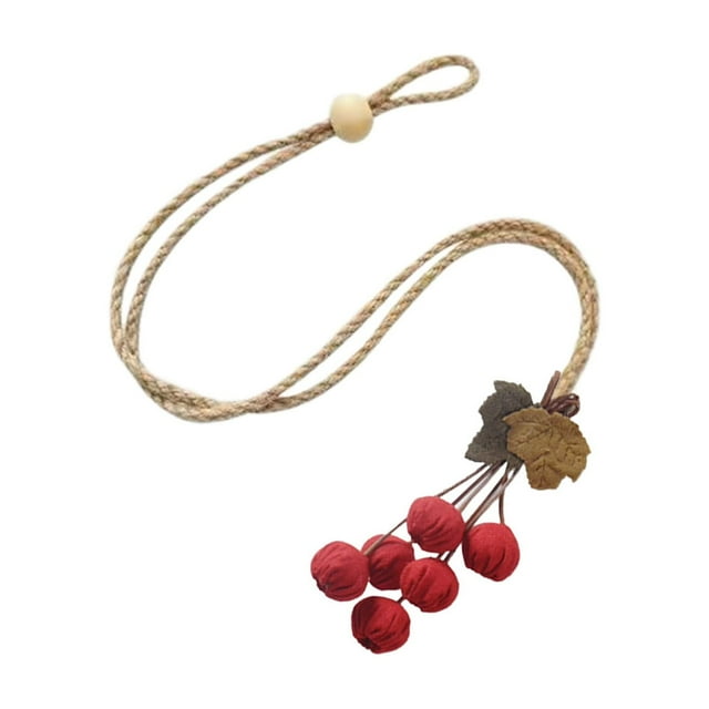 SDNall Attaches de Rideau, Crochets d'Arrimage de Rideau, Ceinture Sans Boucle, Ceinture d'Arrimage de Rideau Citrouille Boule de Rangement Suspendue Boucle en Tissu Guirlande de Citrouille Ceinture d'Arrimage de Rideau, Attaches de Rideau Sans Crochets