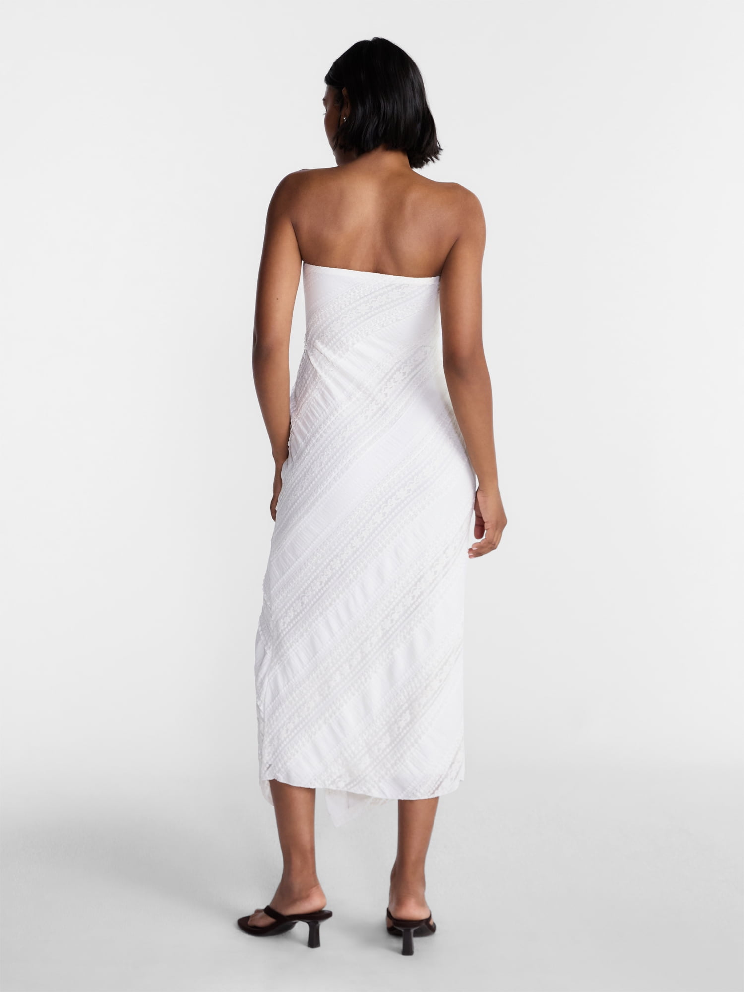 No Boundaries Tube Lace Asymmetrical Dress, Women's XXS-XXL