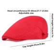 thumbnail image 5 of Minzimin Mens Breathable Mesh Summer Hat Adjustable Newsboy Beret Ivy Cap Cabbie Flat Cap, 5 of 5
