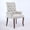 Beige with Arms, variant on Upholstered Chenille Fabric Dining Chairs with Arms Set of 2, Tufted High Back Dining Room Chairs with Curved Rubberwood Legs, Kitchen Chairs, Beige