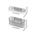 thumbnail image 3 of Umbrella Rack Wall Mounted Storage Cabinet | No Punch Installation | Gray Plastic | Space Saving Entry Door Organizer | Multi-Use Bucket Holder | 23.5x10x6.6cm | Durable & Stylish Home Decor, 3 of 6