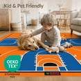 thumbnail image 4 of ODIKA 6'x9' Washable Area Rug Easy Care, Non-Shedding, Round Basketball Centered Border Blanket Football Bold Center for Queen Size Bedroom Under Bed Master Suite, 4 of 7