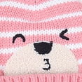 thumbnail image 6 of Sunjoy Tech Unisex Winter Kids Baby Cartoon Bear Stripe Knit Hat Cap Scarf Earmuff Warm Set, 6 of 10