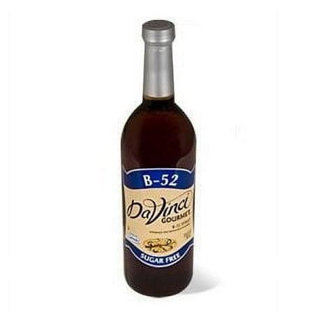 Da Vinci Sugar Free Syrup, B-52, 750 mL (Glass)